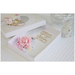 Свадебный комплект: открытка в коробочке