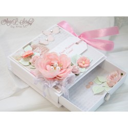 Свадебная коробочка для денежного подарка с открыткой